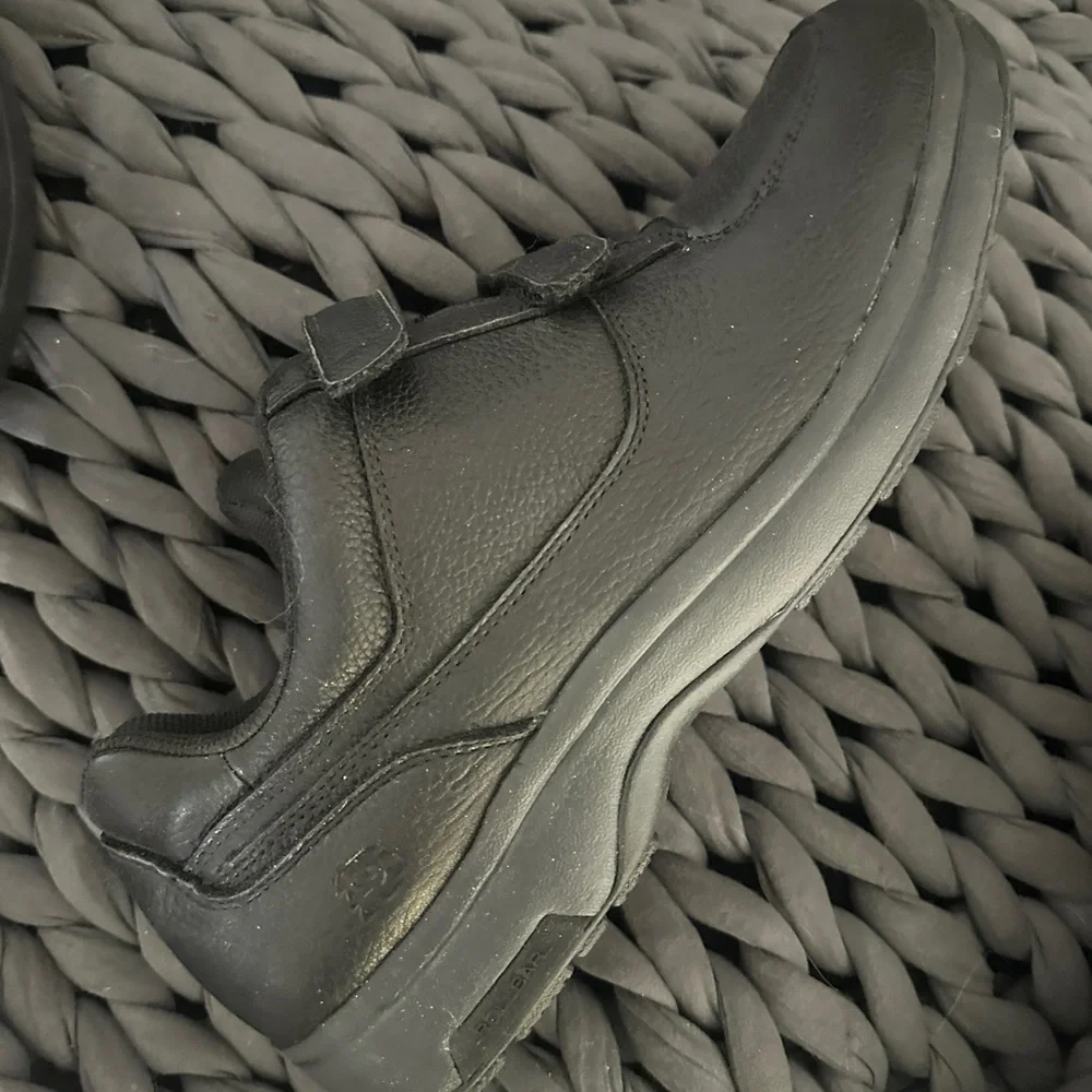 Dunham Black New Balance Winslow‎ Leather Velcro Oxford Sneakers 15 USA